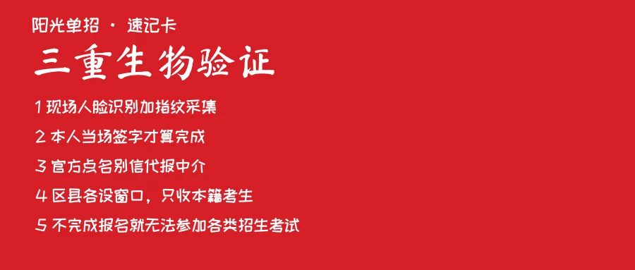 三重生物验证速记卡